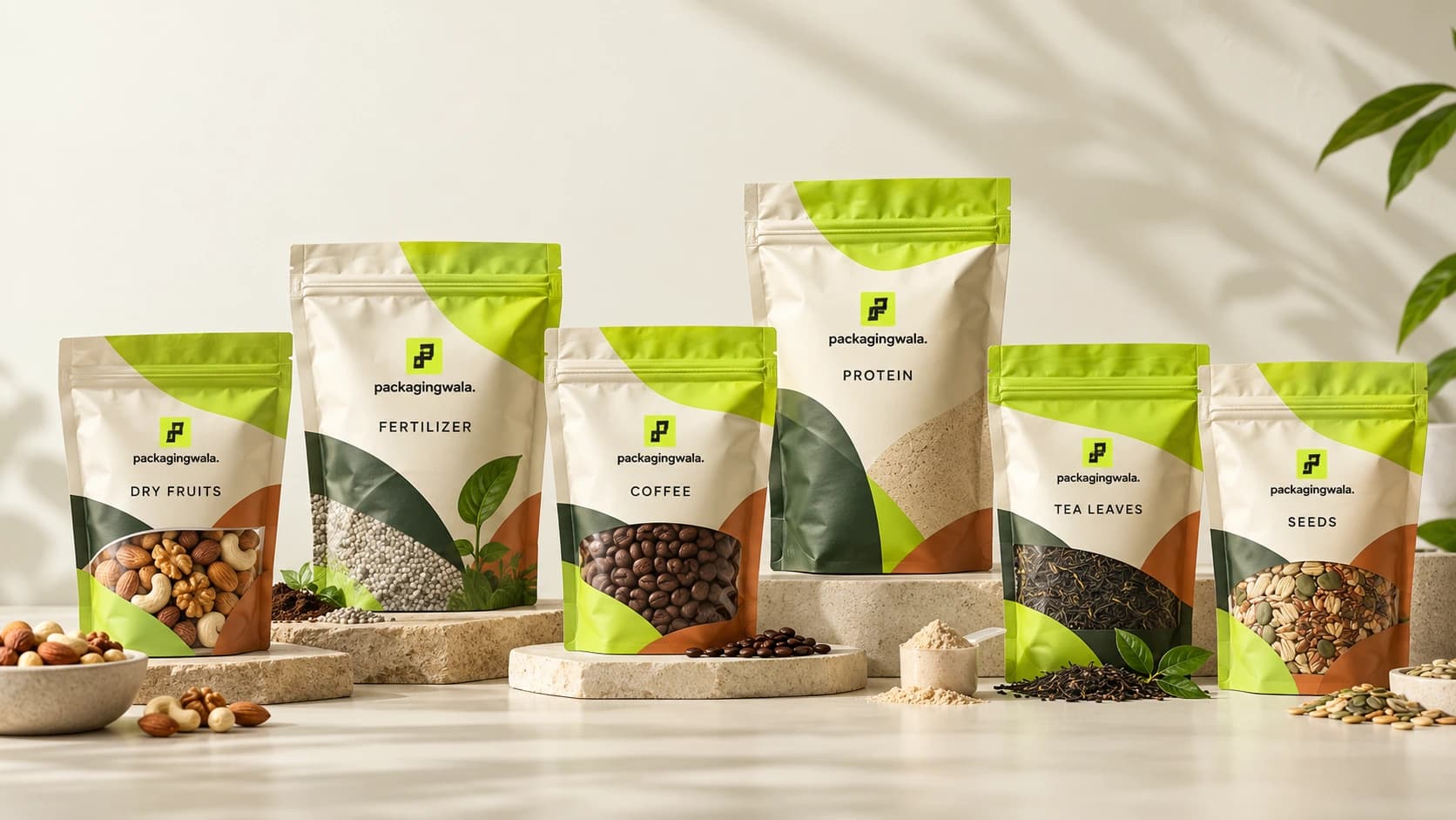 Stand-up zipper pouch packaging collection