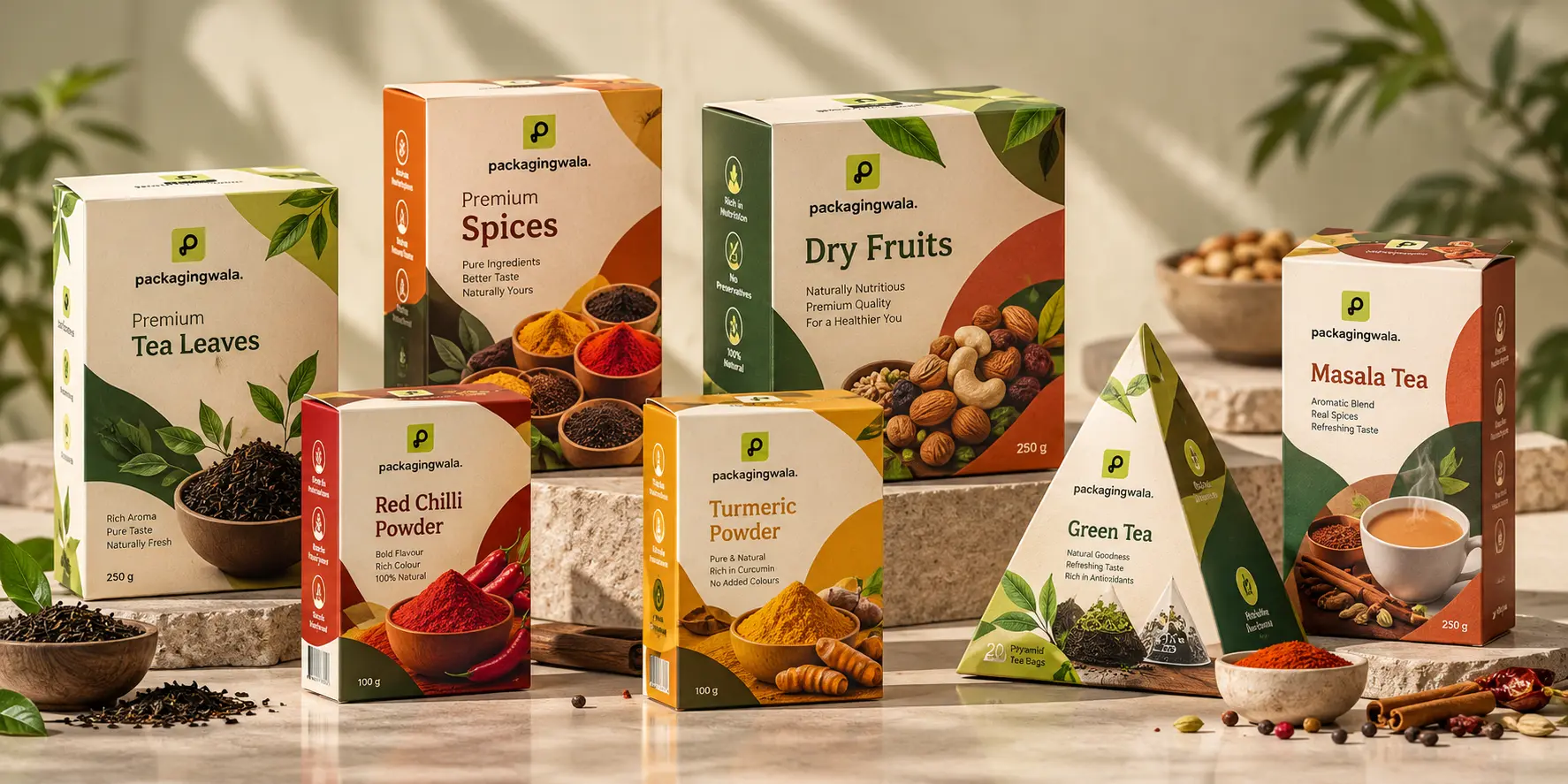 Premium monocarton boxes for tea and spices